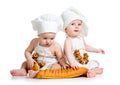 Babies kids boy and girl Royalty Free Stock Photo