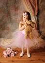 Little ballerina beauty Royalty Free Stock Photo