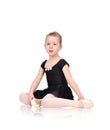 Little ballerina crying Royalty Free Stock Photo