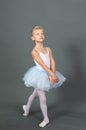 Little ballerina. Cute dancing girl
