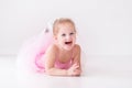 Little ballerina in pink tutu Royalty Free Stock Photo