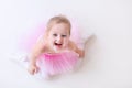 Little ballerina in pink tutu Royalty Free Stock Photo