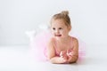Little ballerina in pink tutu Royalty Free Stock Photo