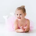 Little ballerina in pink tutu Royalty Free Stock Photo