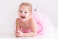 Little ballerina in pink tutu Royalty Free Stock Photo