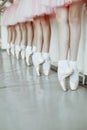 Little ballerina`s feet Royalty Free Stock Photo