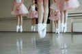 Little ballet girl jump Royalty Free Stock Photo