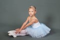 Little ballet girl in a tutu Royalty Free Stock Photo