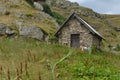 Little barn in the French Alps Royalty Free Stock Photo