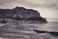 A Little Beach beneath de Cliffs of Cassis Royalty Free Stock Photo