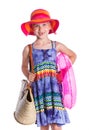 Little beach girl Royalty Free Stock Photo