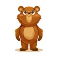 Little Bear Cub with Cute Snout Vector Illustration Royalty Free Stock Photo