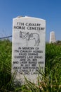 Memorial marker for horses of the 7th cavalry