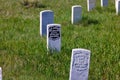 Memorial markers on Last Stand Hill