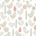 Little birds pattern Royalty Free Stock Photo