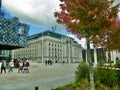 A little bit of Autumn in Centenary Square Birmingham Royalty Free Stock Photo