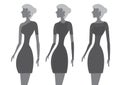 Little Black Dress Fashion Vector Illustration