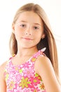 Little blond girl with long hair Royalty Free Stock Photo