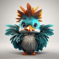 Fantasy 2d And 3d Character Design With Avian-themed Animals