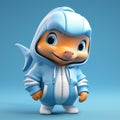 3d Cartoon Dolphin: Baby Shark Cgi For Alice And Dave Character