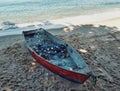 little boat on the beach Royalty Free Stock Photo