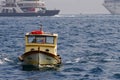 Little boat on bosphorus