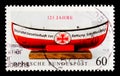 Little boat for money-collection, 125th Anniversary of German Lifeboat Institution serie, circa 1990