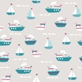 Little boats pattern