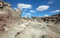 Little Book Cliffs National Monument gray hodo geologic formations near Grand Junction Colorado USA