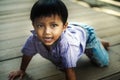 Little boy in Angkor Wat