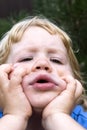 Little boy as a big thinker Royalty Free Stock Photo