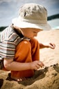 Little boy on beach