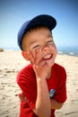 A little boy on the beach Royalty Free Stock Photo