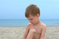 Little boy on a beach