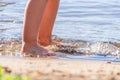 Little boy on the beach Royalty Free Stock Photo