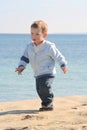 Little boy beach portrait 02 Royalty Free Stock Photo
