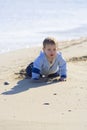 Little boy beach portrait 04 Royalty Free Stock Photo
