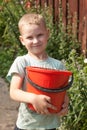 Little boy with blond hair Royalty Free Stock Photo