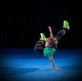 Little boy break dancer Royalty Free Stock Photo