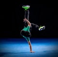 Little boy break dancer Royalty Free Stock Photo