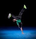 Little boy breakdancer Royalty Free Stock Photo