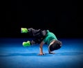 Little boy breakdancer Royalty Free Stock Photo