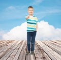 Little boy in casual clothes Royalty Free Stock Photo