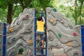 Little Boy climbing ladder on playground Royalty Free Stock Photo