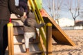 Toddler having fun Royalty Free Stock Photo