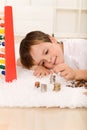 Little boy counting his money Royalty Free Stock Photo