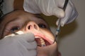 Little boy at the dentist Royalty Free Stock Photo