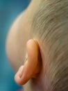 Little boy ear close up Royalty Free Stock Photo