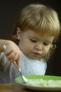 Little boy eating Royalty Free Stock Photo