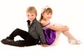 Little boy and girl in love Royalty Free Stock Photo